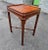 Chippendale 20th Century Mahogany Stretcher Galleried Side Table For Sale - Image 3 of 11