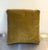 Mid-Century Modern 1960s-70s Olive Needlepoint Velvet-Back Pillow For Sale - Image 3 of 3