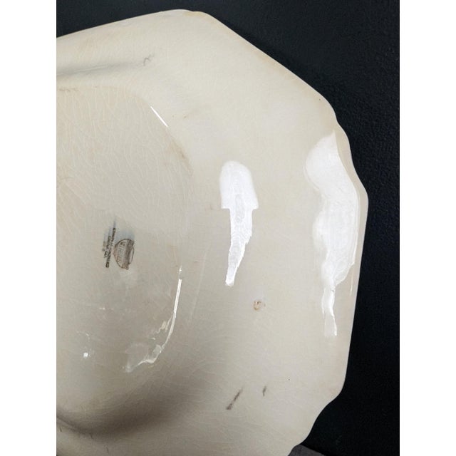 Early 20th Century Ironstone Platter With Floral Accents Edwin Knowles For Sale In Minneapolis - Image 6 of 7