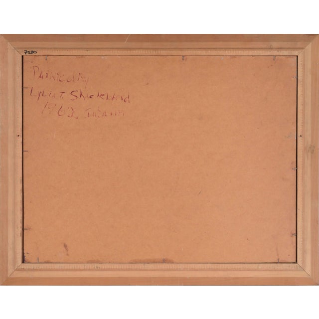 1960s "Stream in Autumn" Landscape Oil Painting by Lylia T. Shackelford, Framed For Sale - Image 9 of 9