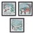 Framed Winter Scene Wall Art (Set of 3) For Sale