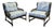 Pair of Vintage Henredon Low-Profile Cane Wingback Lounge Chairs For Sale