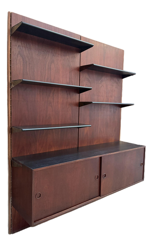 Scandinavian Wooden Shelf, 1960s