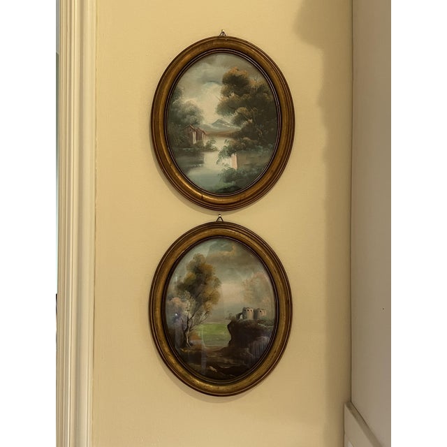 Untitled, 1950s, Oil & Wood, Set of 2 For Sale - Image 9 of 9