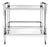 Stainless Steel and Acrylic Bar Cart For Sale