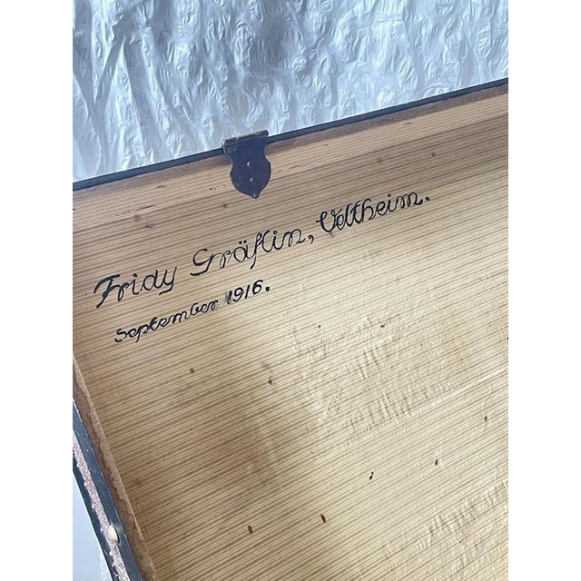 Early 20th Century Railway Travel Trunk, Switzerland, 1916 For Sale - Image 5 of 10