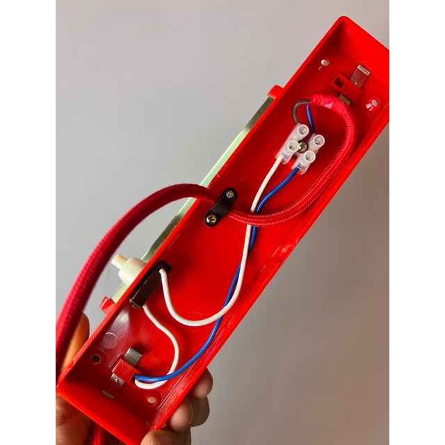 Red and Gold Wall Lamp from Lyfa For Sale - Image 6 of 11