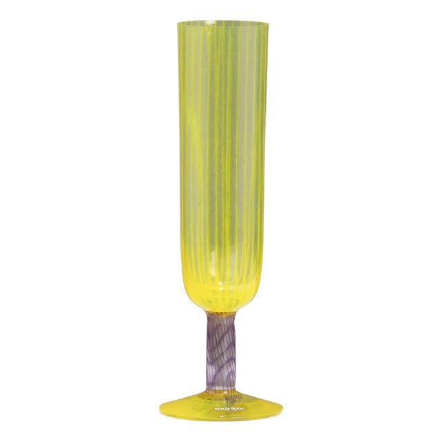 Glass Bon Bon Flute by Kjell Engman for Kosta Boda, 1989 For Sale