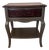 Vintage Dixie Side Table | Refinished Solid Wood Accent Table in Olive Green & Mahogany For Sale
