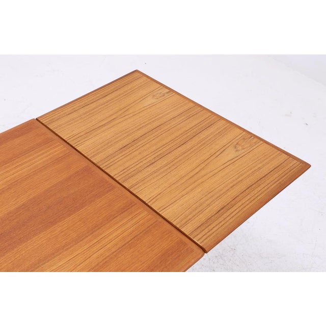 Wood Vintage Danish Extendable Teak Dining Table For Sale - Image 7 of 13