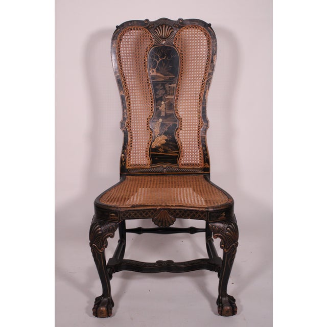 George II Style Chinoiserie Decorated Side Chair For Sale In Los Angeles - Image 6 of 11