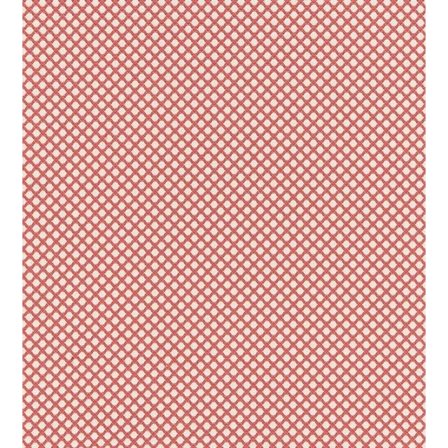 The House of Scalamandré Bellaire Trellis Fabric, Coral For Sale