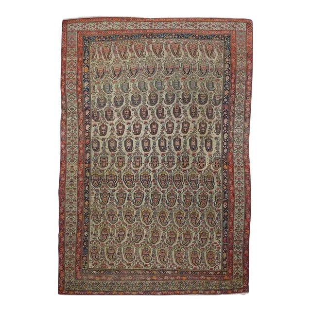 Antique Malayer Rug 5'9'' x 8'10'' For Sale