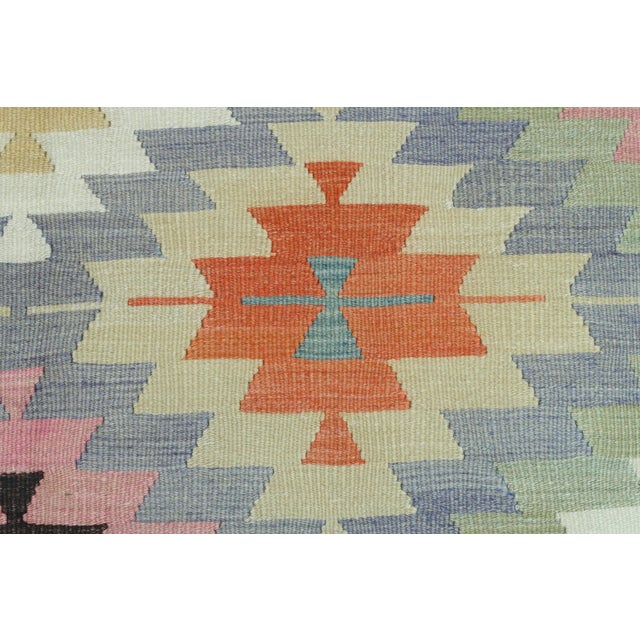 Vintage Turkish Antalya Kilim Flatweave Rug For Sale - Image 9 of 11