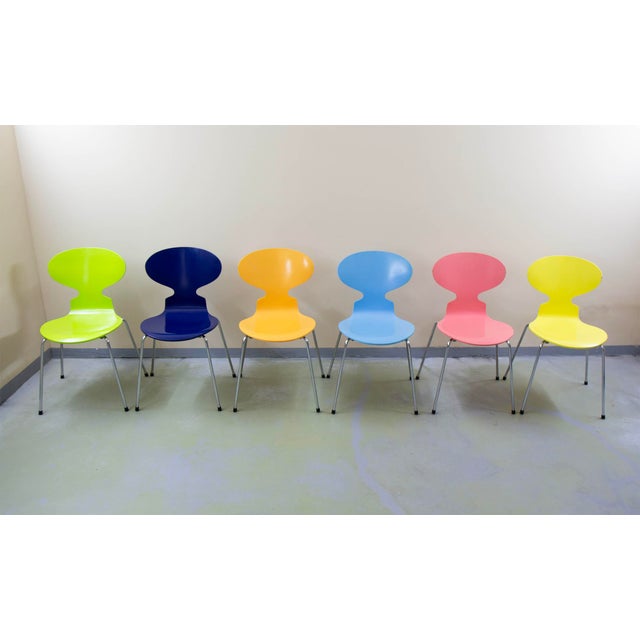 Fritz Hansen Ant 3101 Chairs by Arne Jacobsen for Fritz Hansen, 1995, Set of 6 For Sale - Image 4 of 18