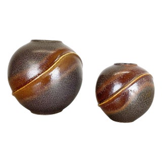 Ceramic Pottery Orion Vases from Dümler and Breiden, Germany, 1970s, Set of 2 For Sale