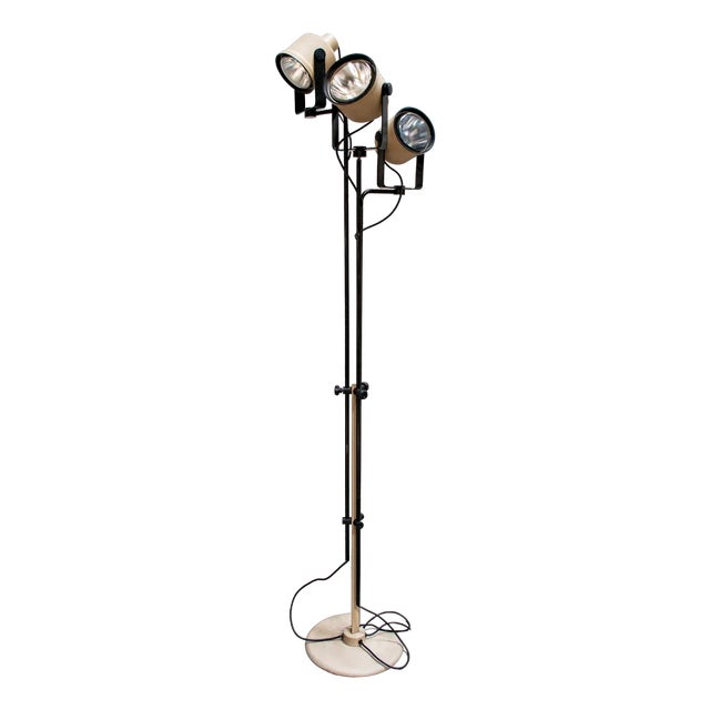 P433 3-Light Floor Lamp by Brusasco & Torretta for Luci Italia, 1970s For Sale