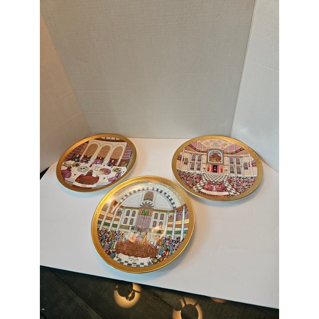 Gold Royal Daulton James B Woods "Celebration" Limited Edition Plates For Sale - Image 8 of 12