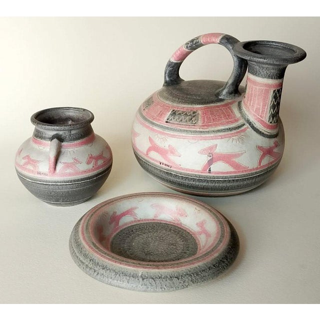 Ceramic Set by Silvano Vannuzzi for Italica Ars, 1970s, Set of 3 For Sale - Image 13 of 13