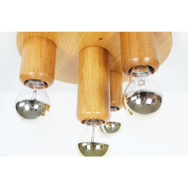 1970s Vintage Japandi Style Ceiling Light, 1970s For Sale - Image 5 of 7