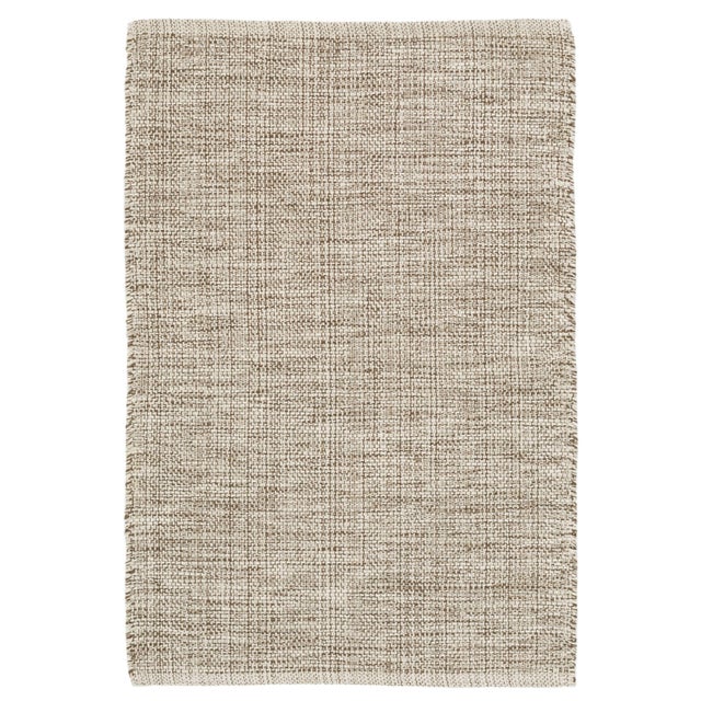 Contemporary Dash & Albert by Annie Selke Marled Brown Woven Cotton Rug, 5' x 8' For Sale - Image 3 of 3