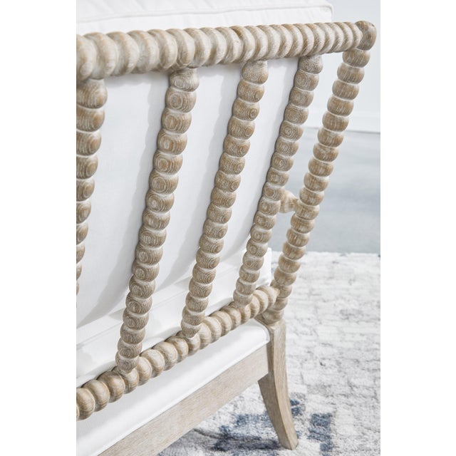 Tan Rouleau Chaise Lounge, LiveSmart Peyton-Pearl For Sale - Image 8 of 12