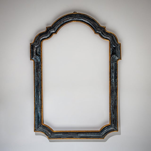 Blue Patinated Baroque Frame, France, 1700s For Sale - Image 8 of 8