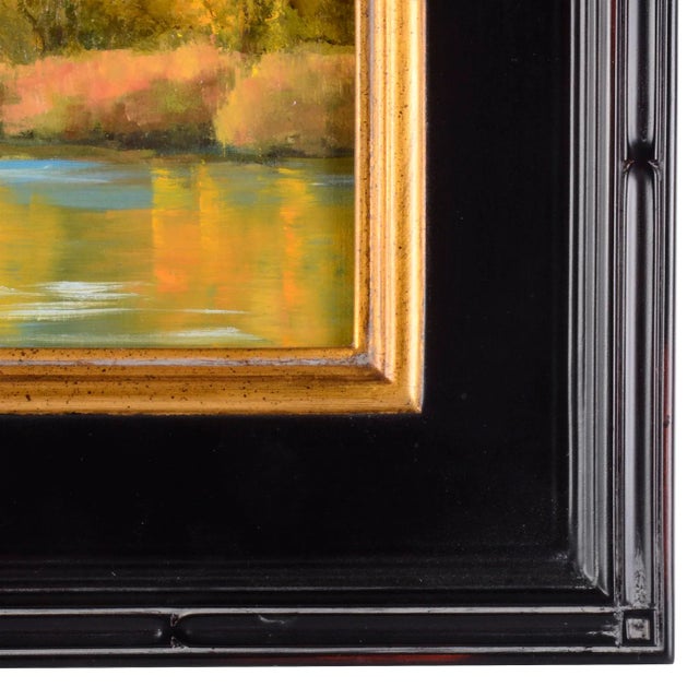 "Mills Pond Owens Valley" Sheryl Knight Landscape Oil Painting, Framed For Sale - Image 4 of 6