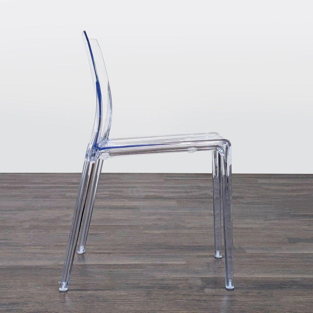 CB2 Cb2 Bolla Clear Acrylic Dining Chair For Sale - Image 4 of 8