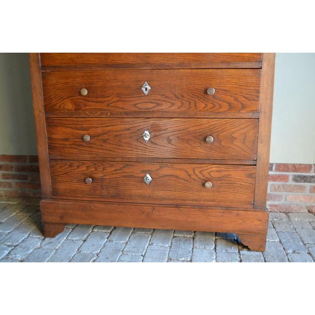 Antique Oak and Pine Chest of Drawers For Sale - Image 4 of 10