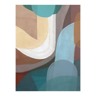 Revival 43 - Original Atmospheric Layered Modern Abstract Acrylic Painting on Canvas by Rachel Taggart For Sale