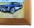 Original Artist Signed Classic 1957 Chevy Corvette Car Painting W/ Gold Frame For Sale In Los Angeles - Image 6 of 8