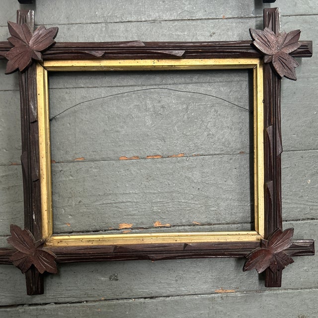 Rustic Two 19th Century Aesthetic Adirondack Style Wood Frames - Set of Two For Sale - Image 3 of 7