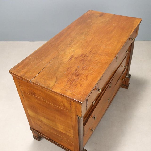 Brown Empire Chest of Drawers in Walnut For Sale - Image 8 of 11