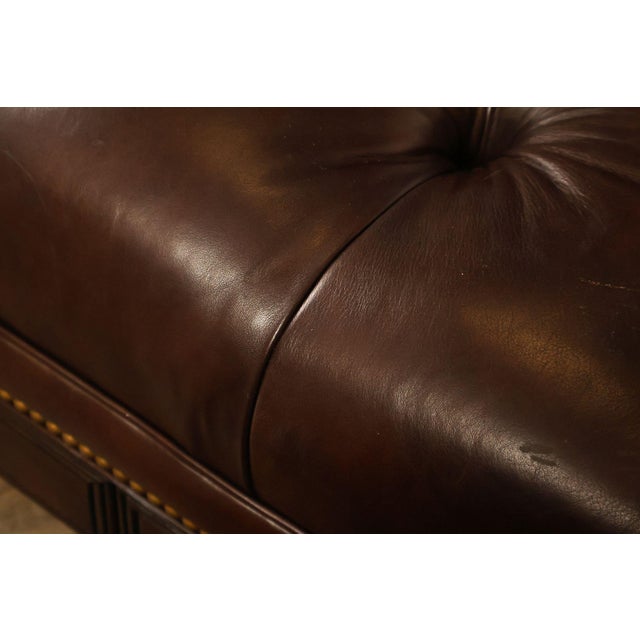 Hancock & Moore Tufted Leather 'Robinson' Cocktail Ottoman For Sale - Image 14 of 18