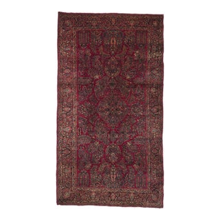 Antique Persian Sarouk Rug, 09'02 X 16'09 For Sale