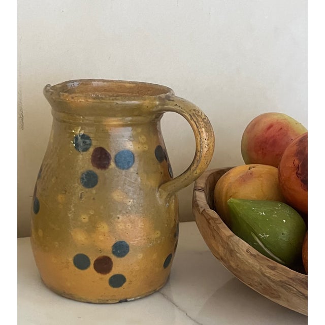 French French Jaspe Redware Pitcher For Sale - Image 3 of 7