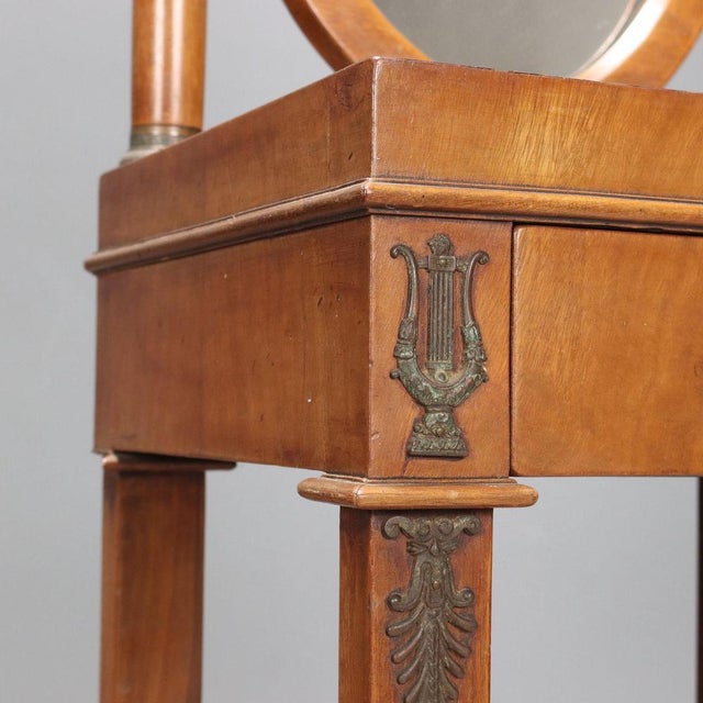 Small Empire Style Mahogany Dressing Table For Sale - Image 6 of 12