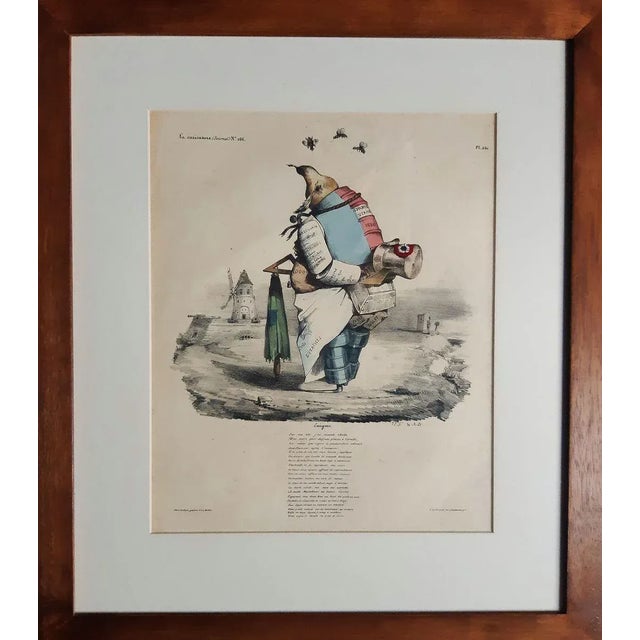 Pauvre France is an original litograph, realized by Jean-Jacques Grandville in 1831, plate 164 from La Caricature n°82....