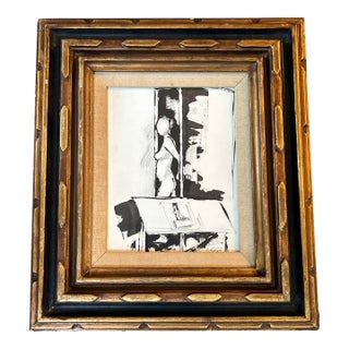 Contemporary Original Stephen Heigh Black and White Female Nude Figure Painting For Sale