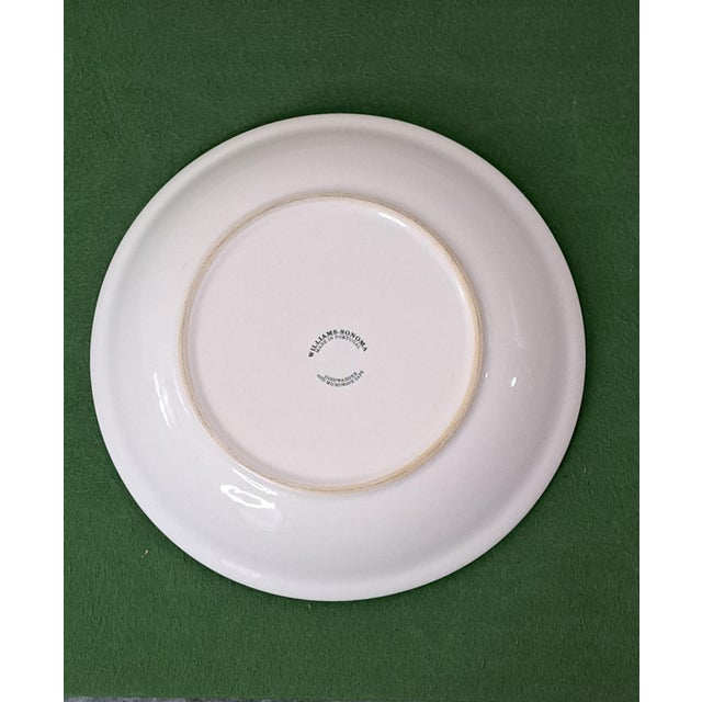 White Mediterranean Williams Sonoma Olea Europaea Wso20 Botanical Olive Pasta Bowls Portugal Retired - Set of 4 For Sale - Image 8 of 12