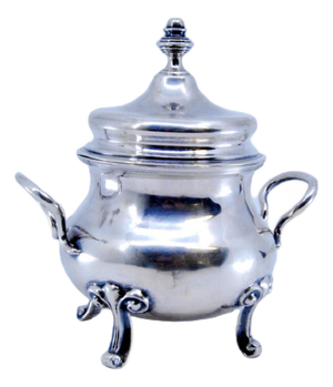 Silver Sugar Bowl with Zoomorphic Feet