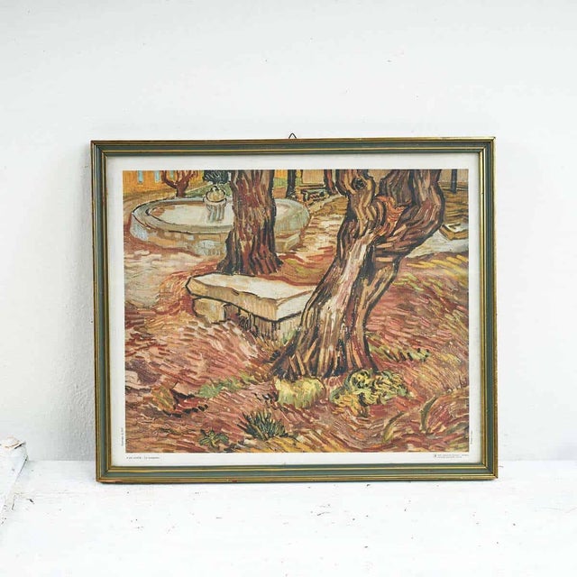 Framed Landscape Poster after Van Gogh For Sale - Image 5 of 5