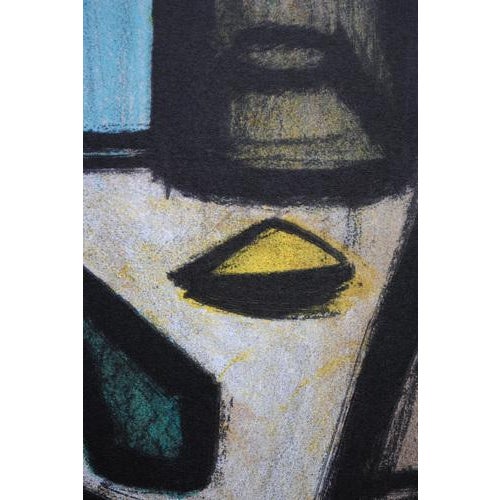 Bernard Buffet, Still Life with a Bottle, 1967, Original Lithograph For Sale - Image 7 of 10