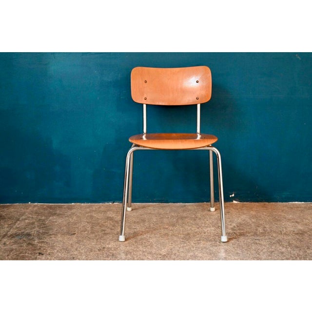 Vintage Industrial Chrome Tubular Chairs, Set of 4 For Sale - Image 5 of 14