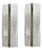 Modern Rectangular Diamanted Murano Glass Wall Sconces with Chrome Finish By Simoeng for Simoeng, Set of 2 For Sale