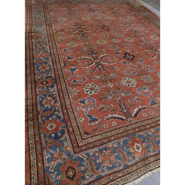 Antique Persian Mahal Rug For Sale - Image 12 of 13