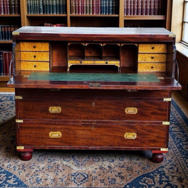 Campaign Chest of Drawers in Mahogany For Sale - Image 18 of 18