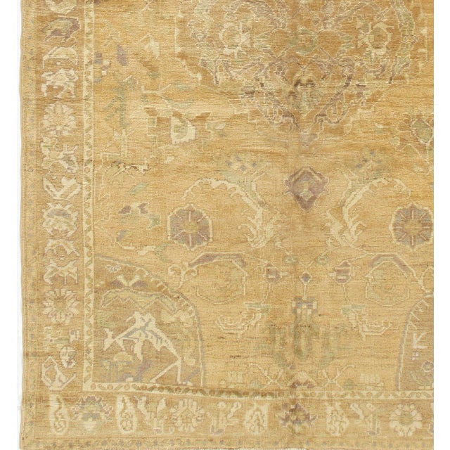 Vintage Circa 1940 Subdued Turkish Oushak Hand Woven Wool Rug 5ft 6in X 8ft 3in For Sale In New York - Image 6 of 8