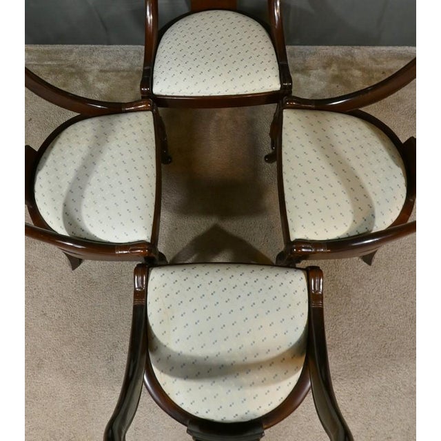 Gondola Chairs in Mahogany, Set of 4 For Sale - Image 4 of 18